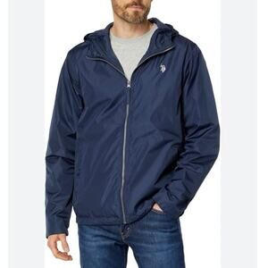 U.S. Polo Assn. Solid Windbreaker Classic Navy MD Sz M NWOT